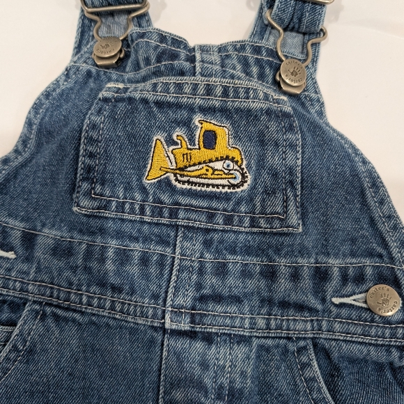 Carter's Denim Overalls with Bulldozer Applique, 6-9 mos. - Picture 2 of 6